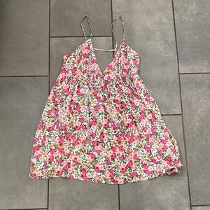 Floral Spaghetti Strap Dress